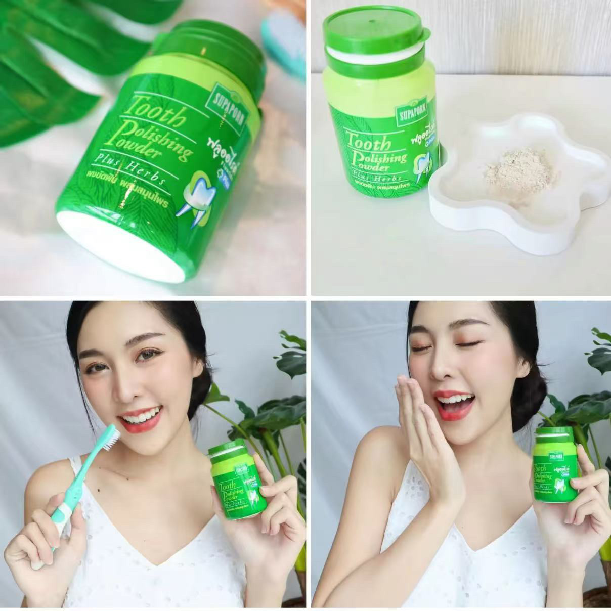 Polvo Dental Herbal SUPAPORN T - Herbal Wellness Products reseña y precio