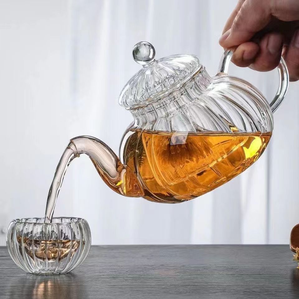 Tetera de vidrio con forma de  - Herbal Wellness Products reseña y precio